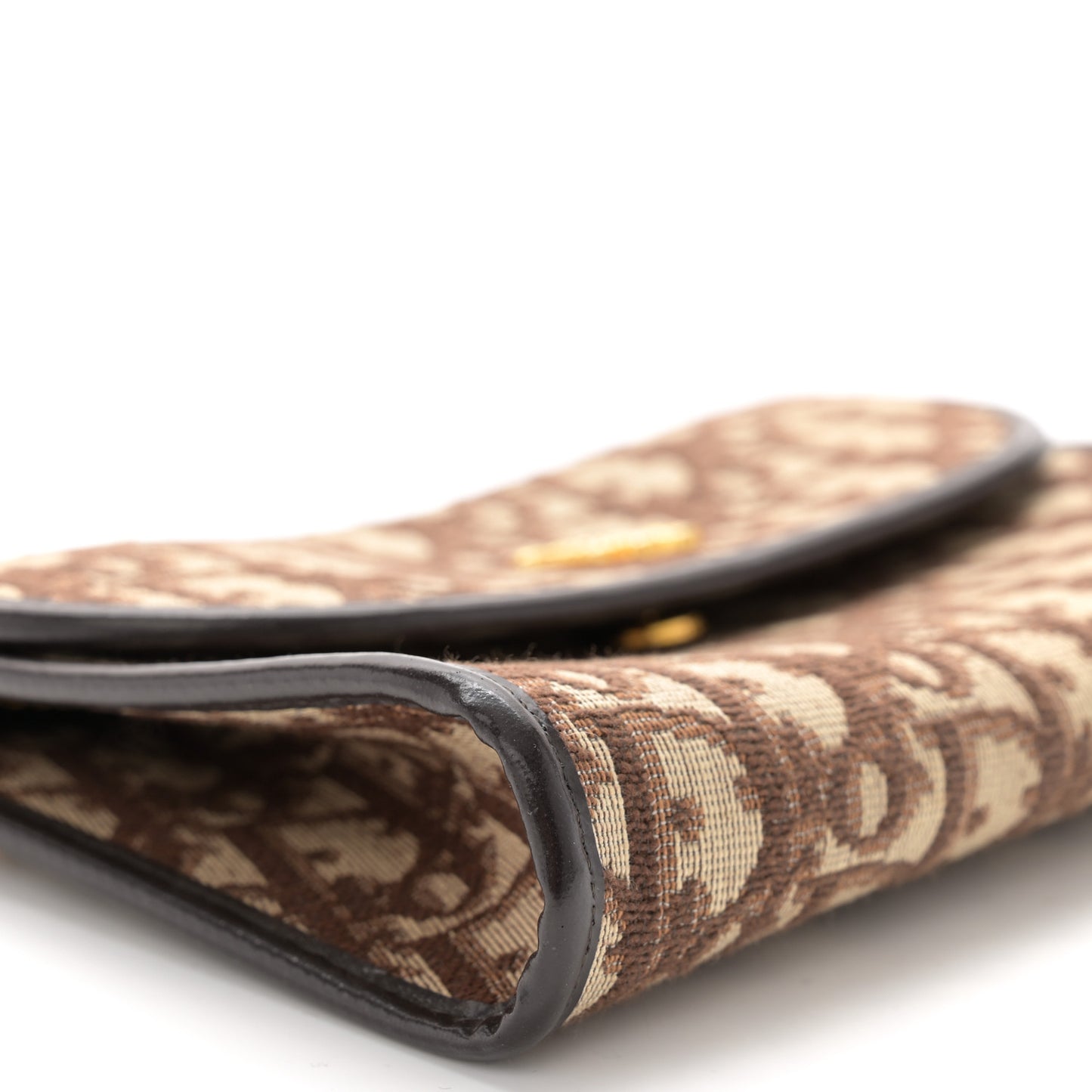 Monogram Oblique Chain Flap Brown