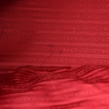 Prada Vitello Daino Side Zip Tote Rosso 15 of 15