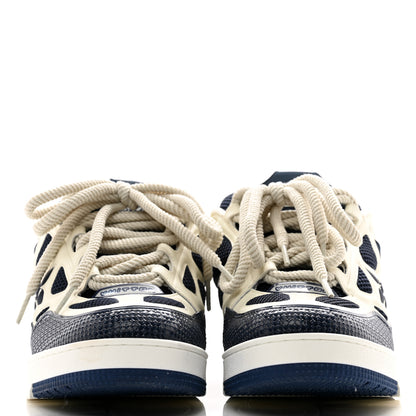 Louis Vuitton Mens LV Calfskin Mesh Skate Sneaker 11 Marine 2 of 9