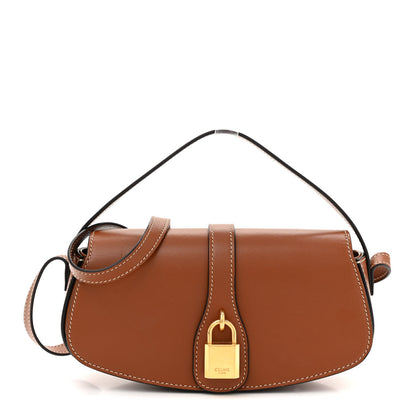 Celine Smooth Calfskin Tabou Clutch On Strap Tan 1 of 12