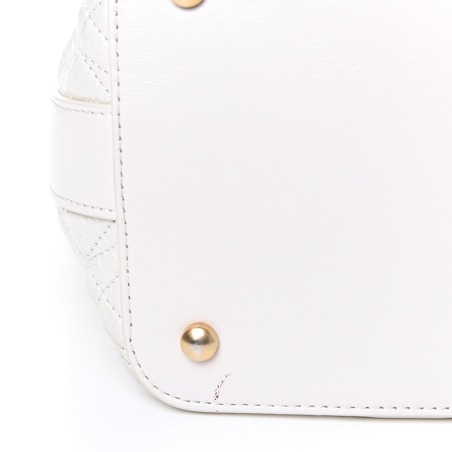 Chanel Glazed Calfskin Quilted State Of The Art Hobo White 10 of 11