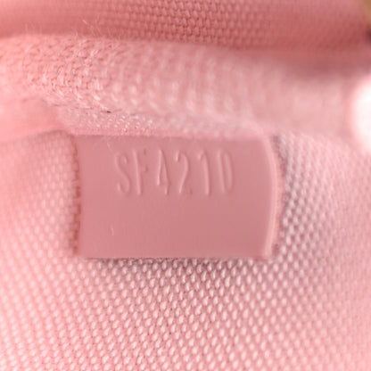 Louis Vuitton Damier Ebene 2020 Christmas Animation Big Wheel Mini Pochette Accessories Rose Ballerine 8 of 11