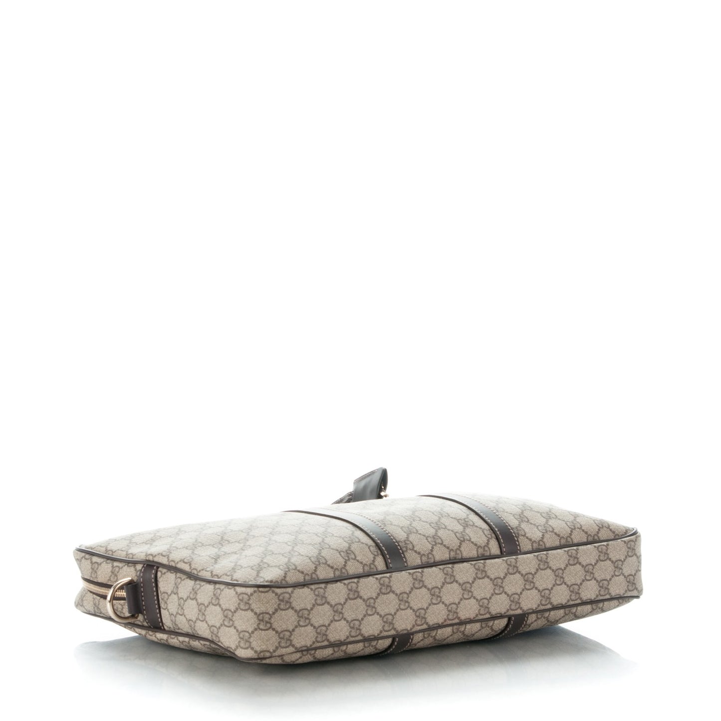 GG Plus Monogram Briefcase Dark Brown