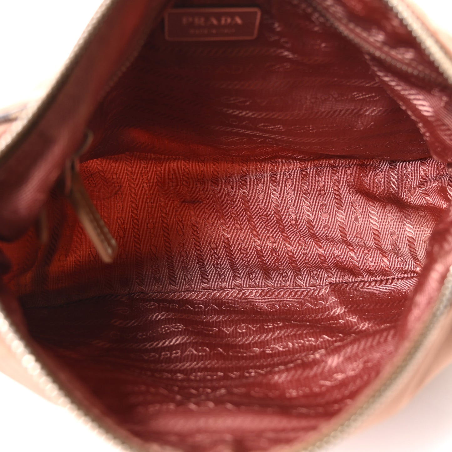 Tessuto Vernice Shoulder Bag Cipria