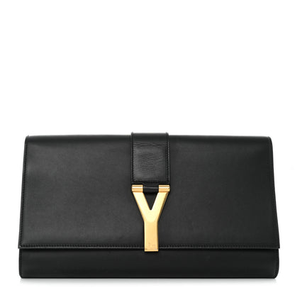 Saint Laurent Calfskin Classic Y Ligne Clutch Black 1 of 9