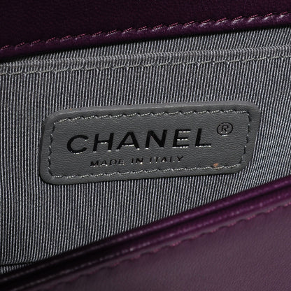 Chanel Velvet Quilted Small Boy Flap Purple 7 of 9