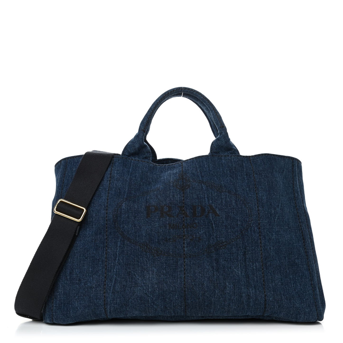 Denim Logo Tote Avio