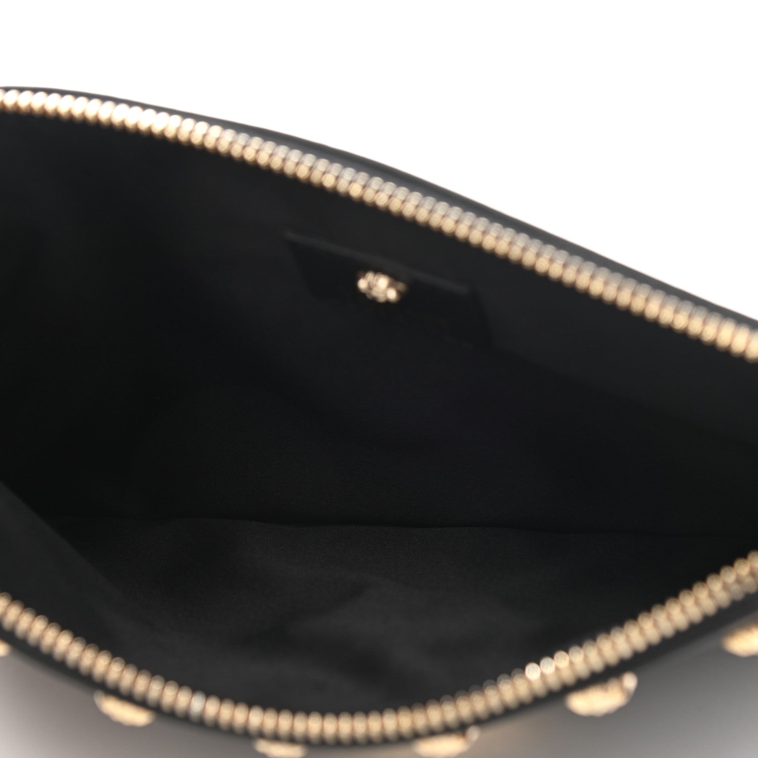 Versace Vitello Studded Medusa Head Pochette Black 5 of 7