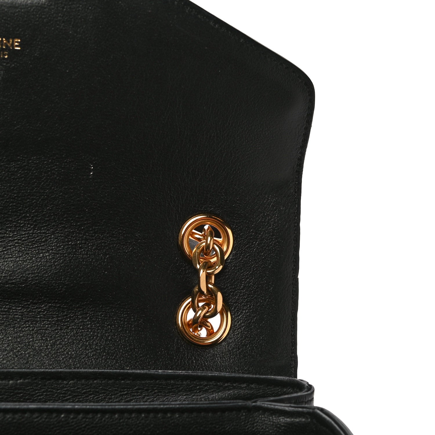 Celine Shiny Calfskin Medium C Bag Black 10 of 14