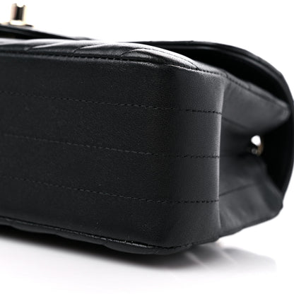 Chanel Lambskin Chevron Quilted Mini Rectangular Flap Black 9 of 9