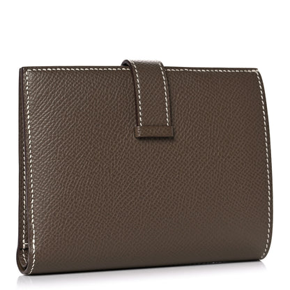 Hermes Epsom Bearn Compact Wallet Etoupe 3 of 12