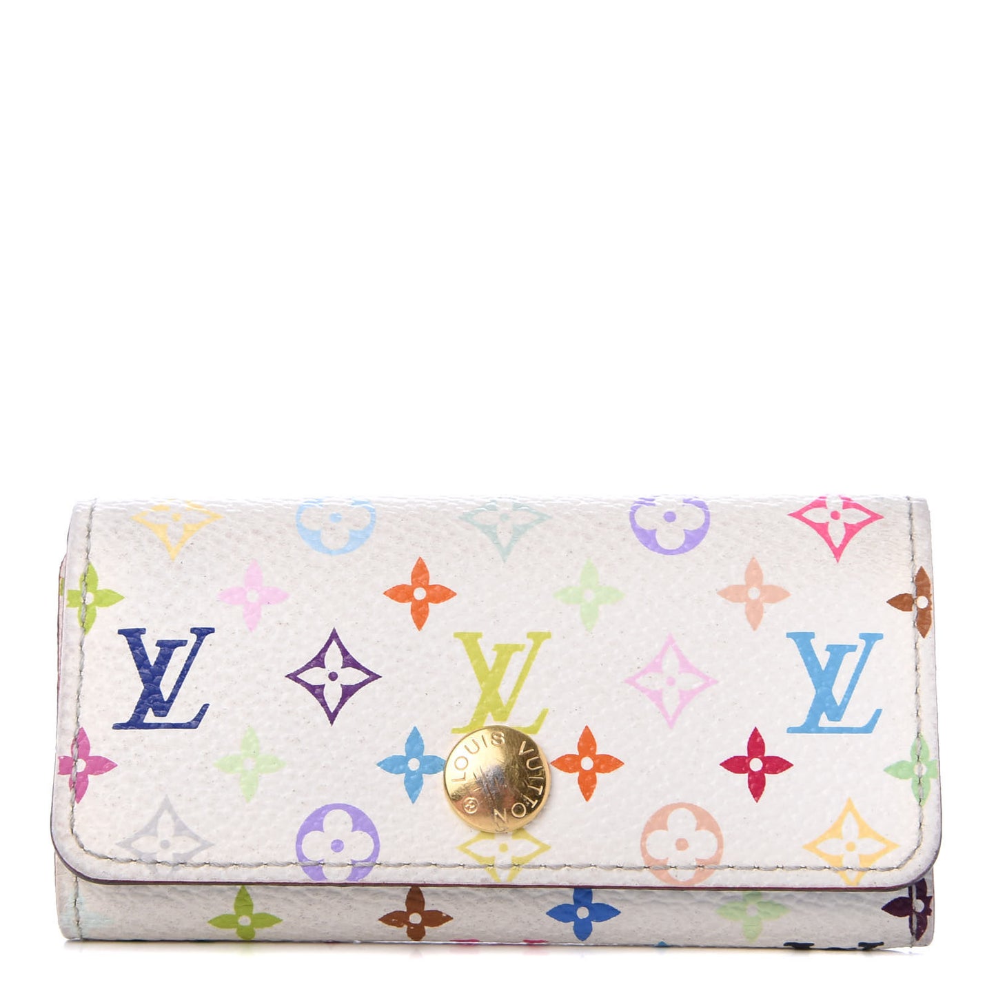 Monogram Multicolor Multicles 4 Key Holder White Raisin