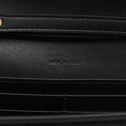 Celine Shiny Calfskin Triomphe Margo Wallet on Chain Black 7 of 10
