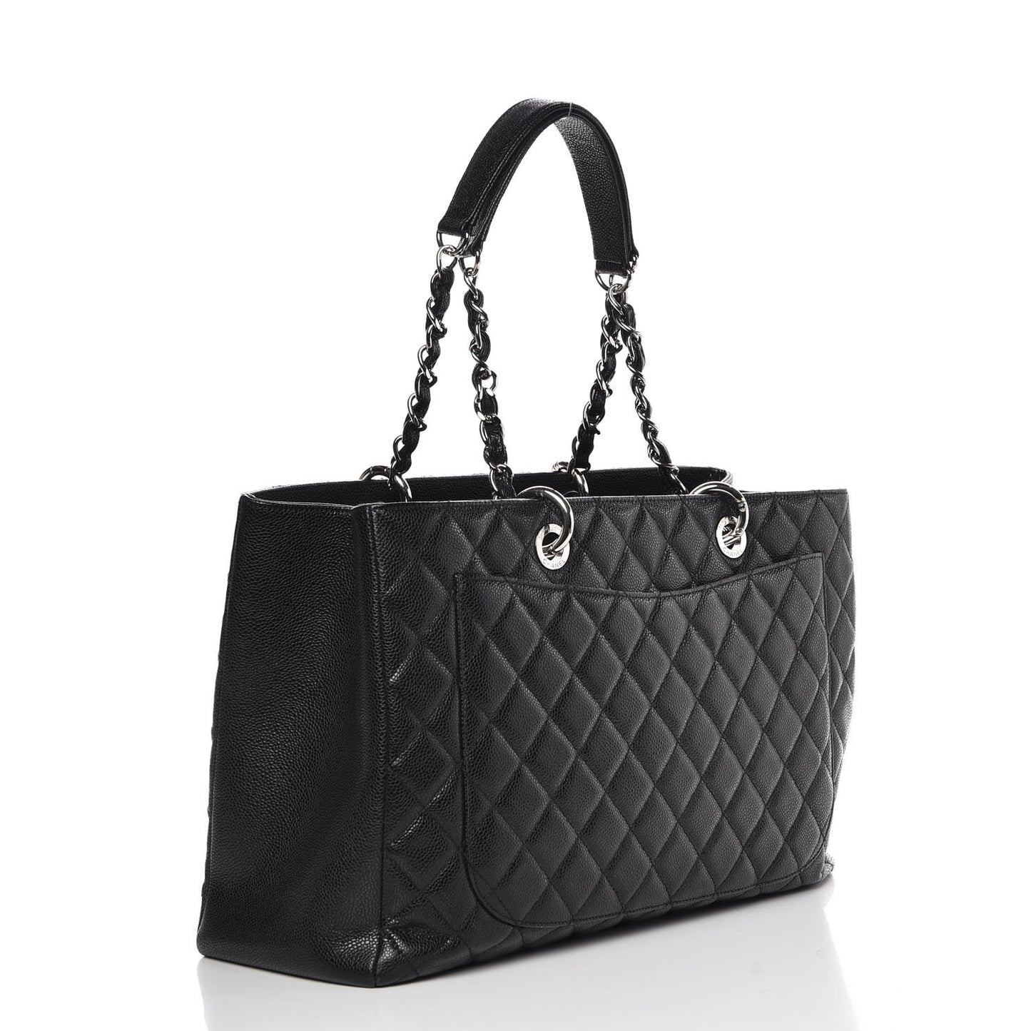 Caviar Quilted XL Grand Shopping Tote GST Black