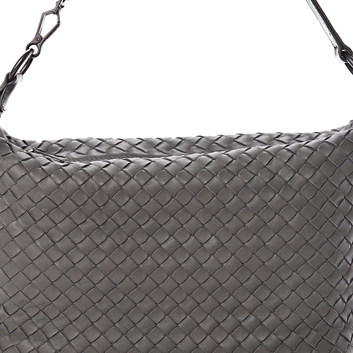 Bottega Veneta Nappa Intrecciato Small Shoulder Bag New Light Grey 9 of 9