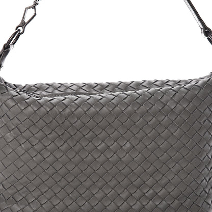 Bottega Veneta Nappa Intrecciato Small Shoulder Bag New Light Grey 9 of 9