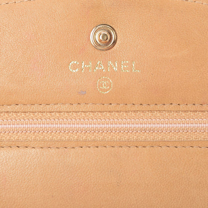 Chanel Caviar Timeless CC Wallet On Chain WOC Beige 7 of 12