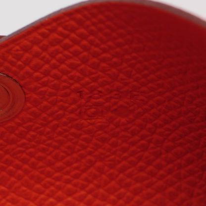 Hermes Epsom Calvi Card Case Orange 8 of 11