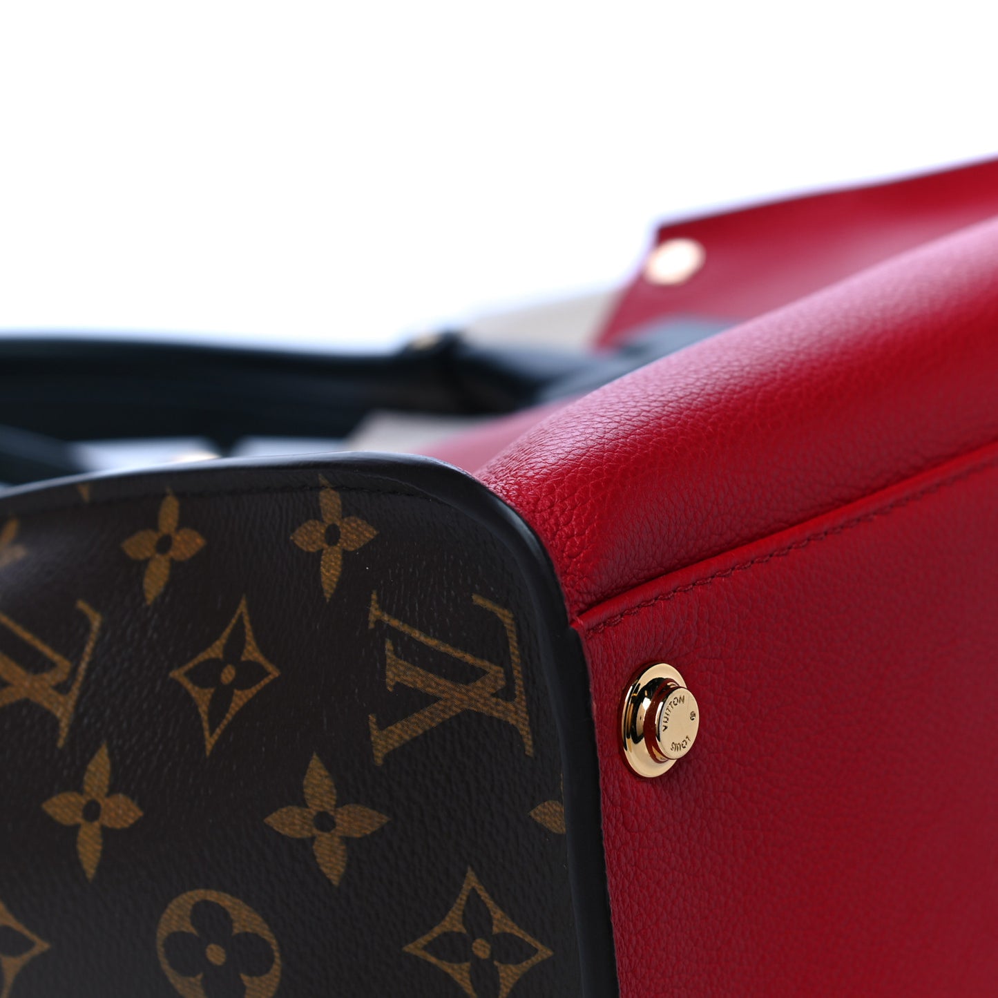 Calfskin Monogram On My Side Pirate Red