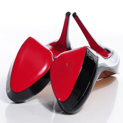 Christian Louboutin Patent Bianca 140 Pumps 39.5 Black 5 of 7