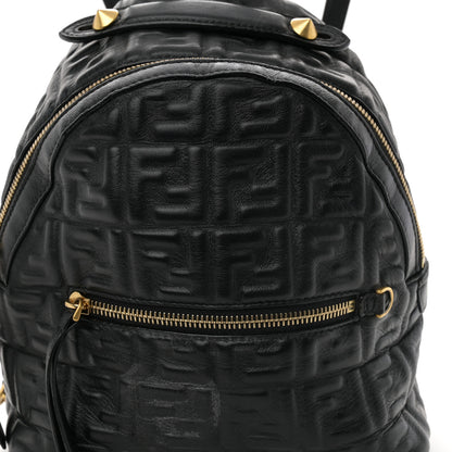 Fendi Nappa FF 1974 Embossed Mini Backpack Black 8 of 13