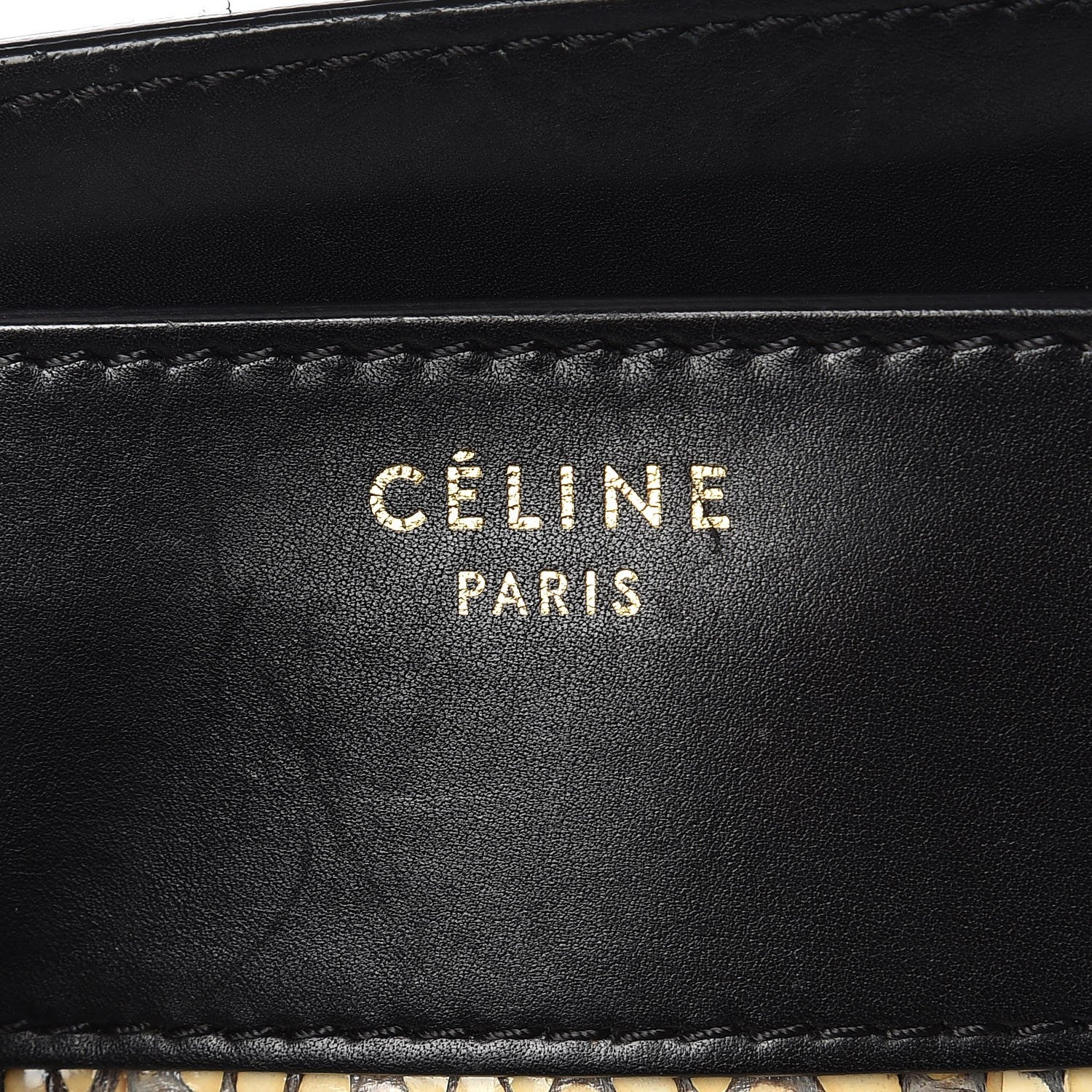 Celine Cobra Mini Luggage Black Navy Khaki 6 of 17