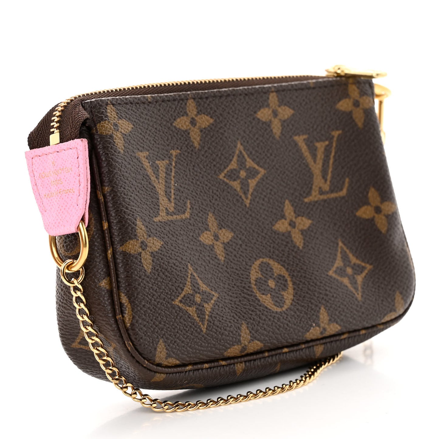 Monogram 2022 Christmas Animation Paris Mini Pochette Accessories Pink