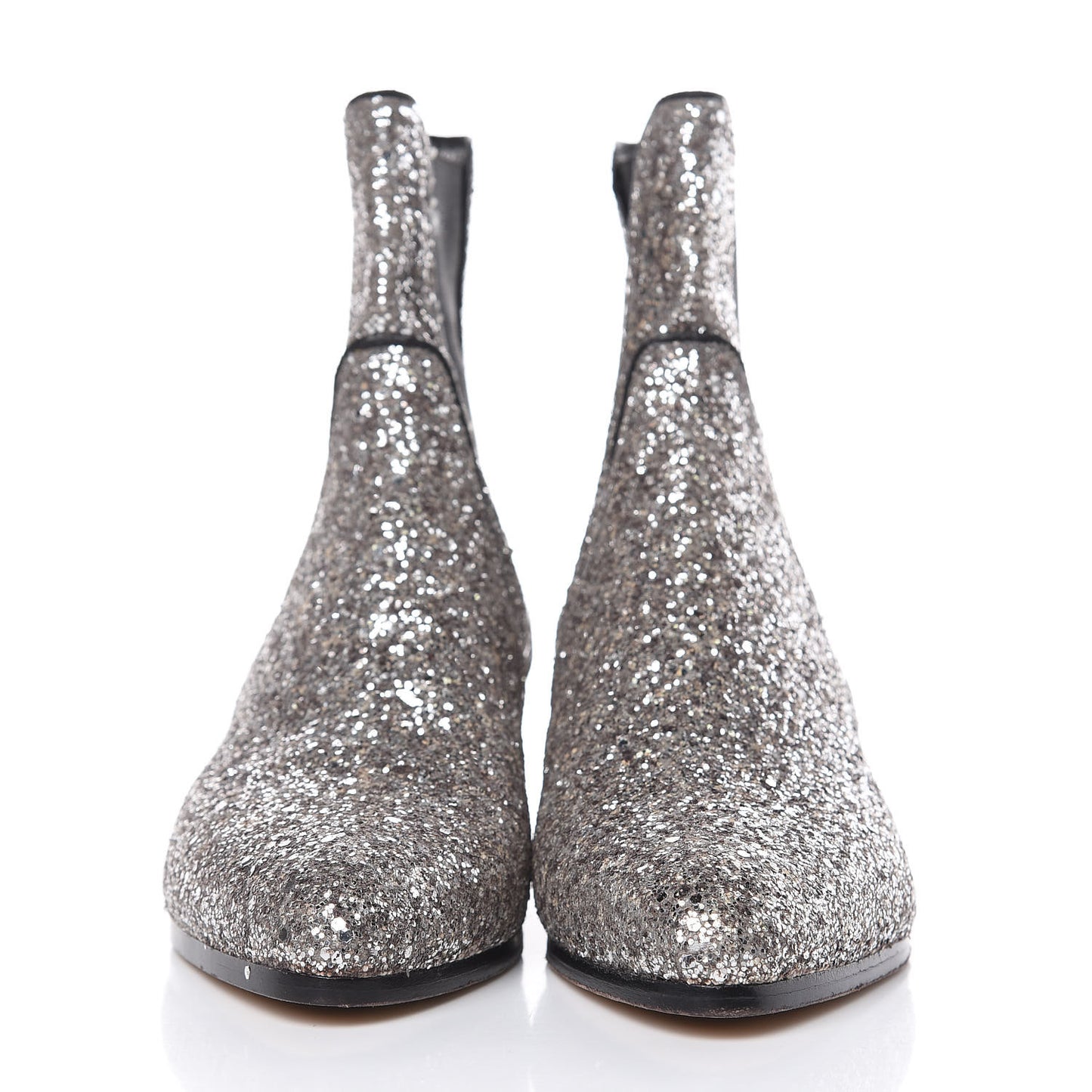 Glitter Monty Ankle Boots 35 Silver