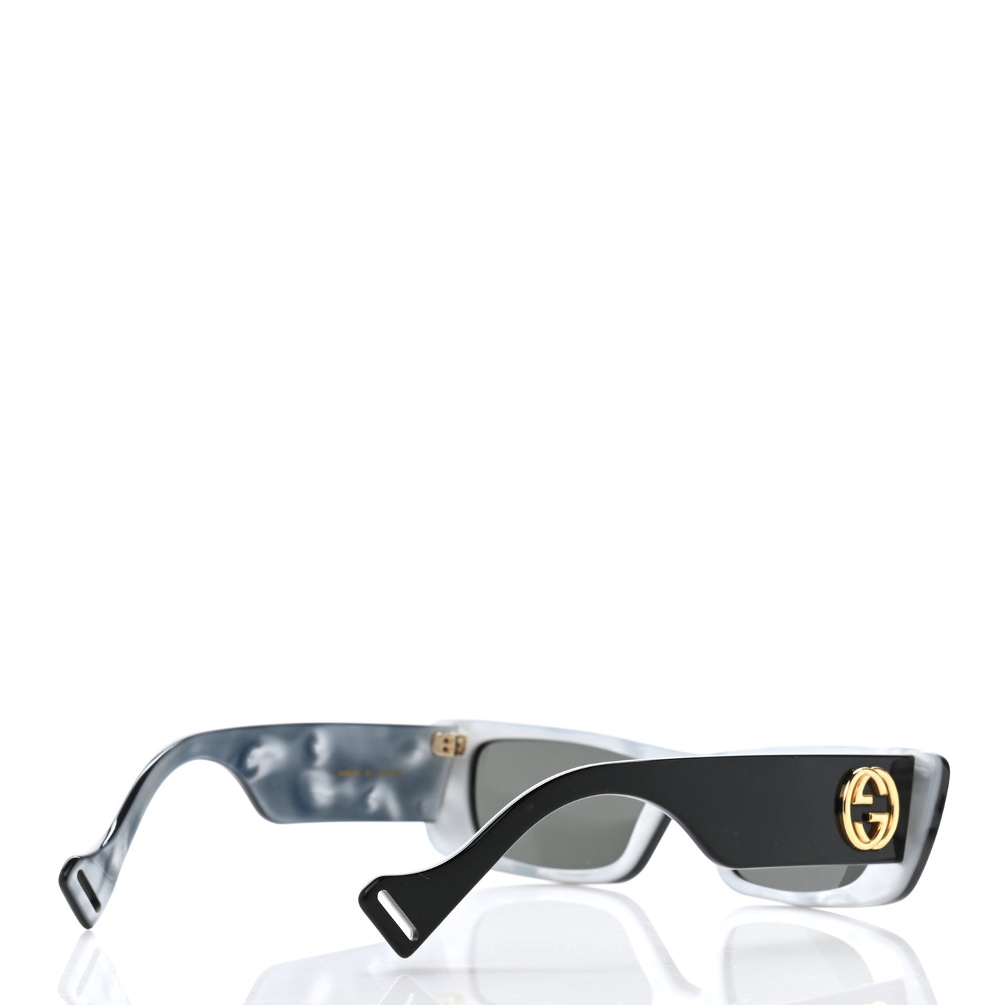 Acetate Rectangular Sunglasses GG0516S Black