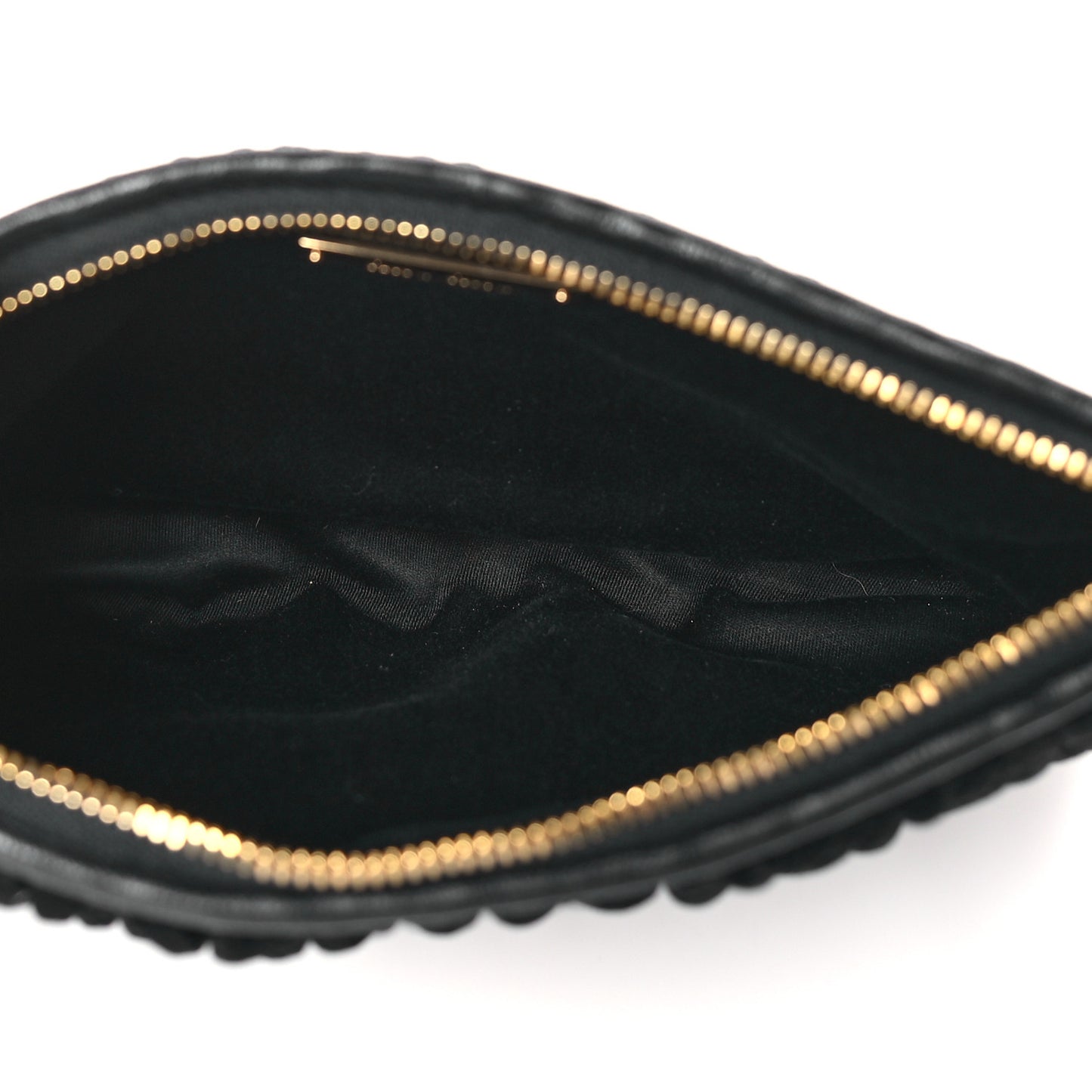 Velvet Matelasse Wristlet Black
