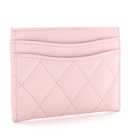 Chanel Caviar Quilted Card Holder Light Pink 2 of 8