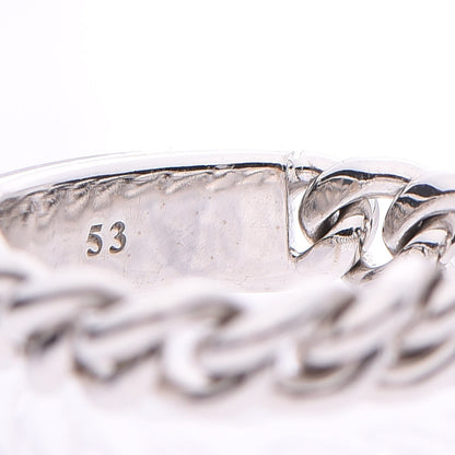 Christian Dior 18K White Gold Gourmette Ring 53 6.25 4 of 4