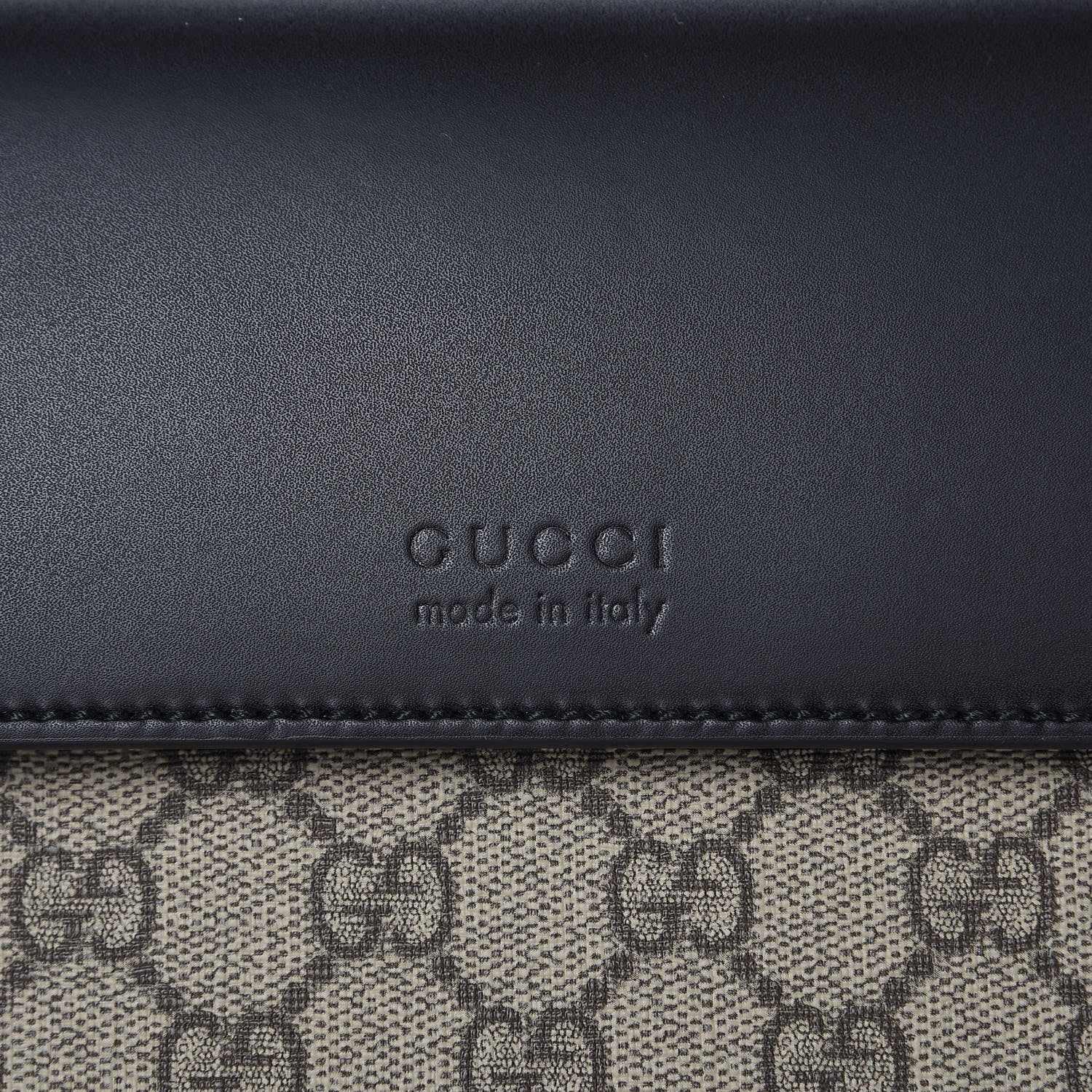 Gucci GG Supreme Monogram Mens Eden Wristlet Black 10 of 10