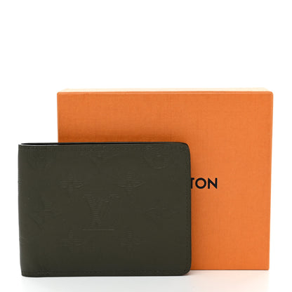 Louis Vuitton Calfskin Monogram Shadow Multiple Wallet Kaki 7 of 7