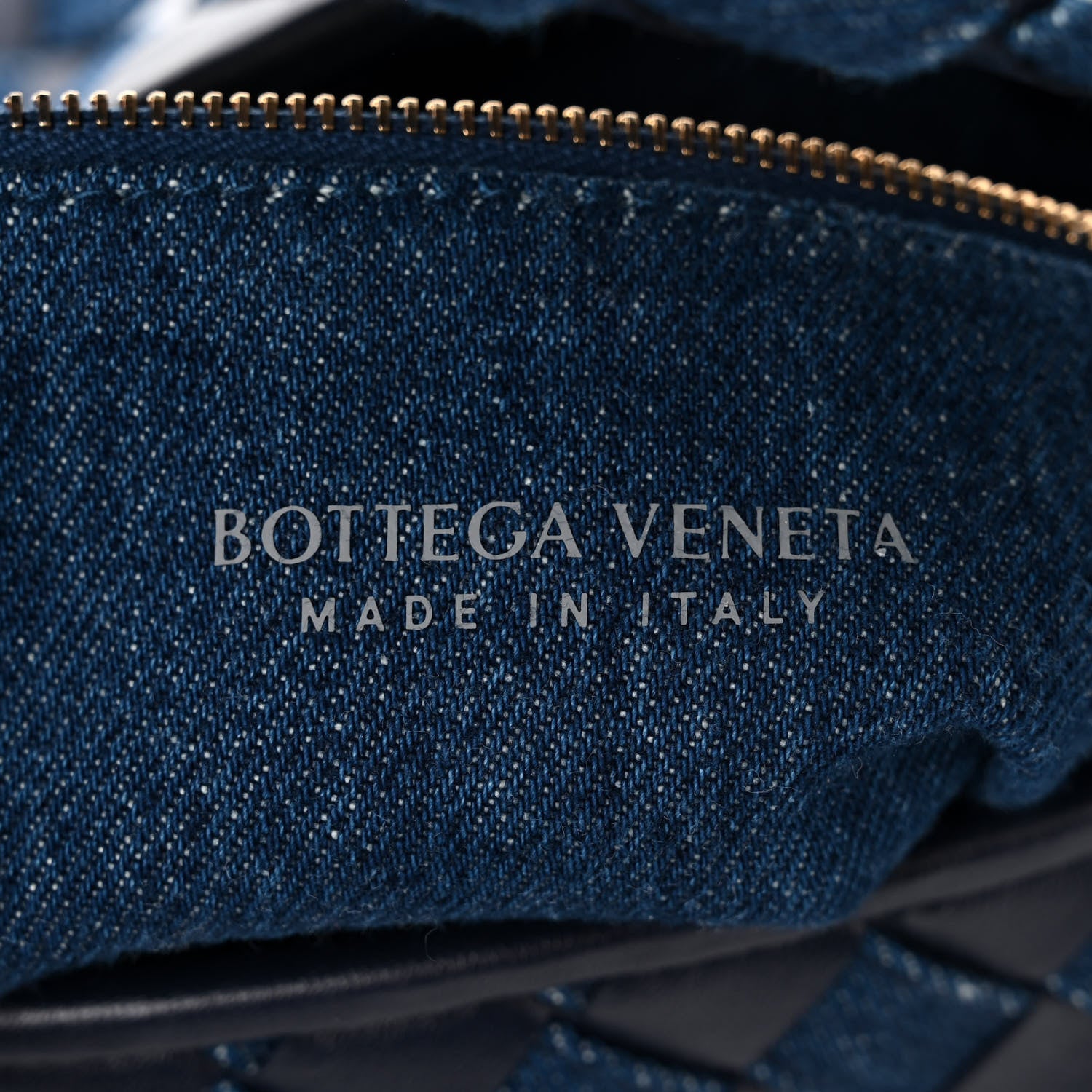 Bottega Veneta Denim Calfskin Intrecciato Small Hop Abyss Indigo 5 of 9