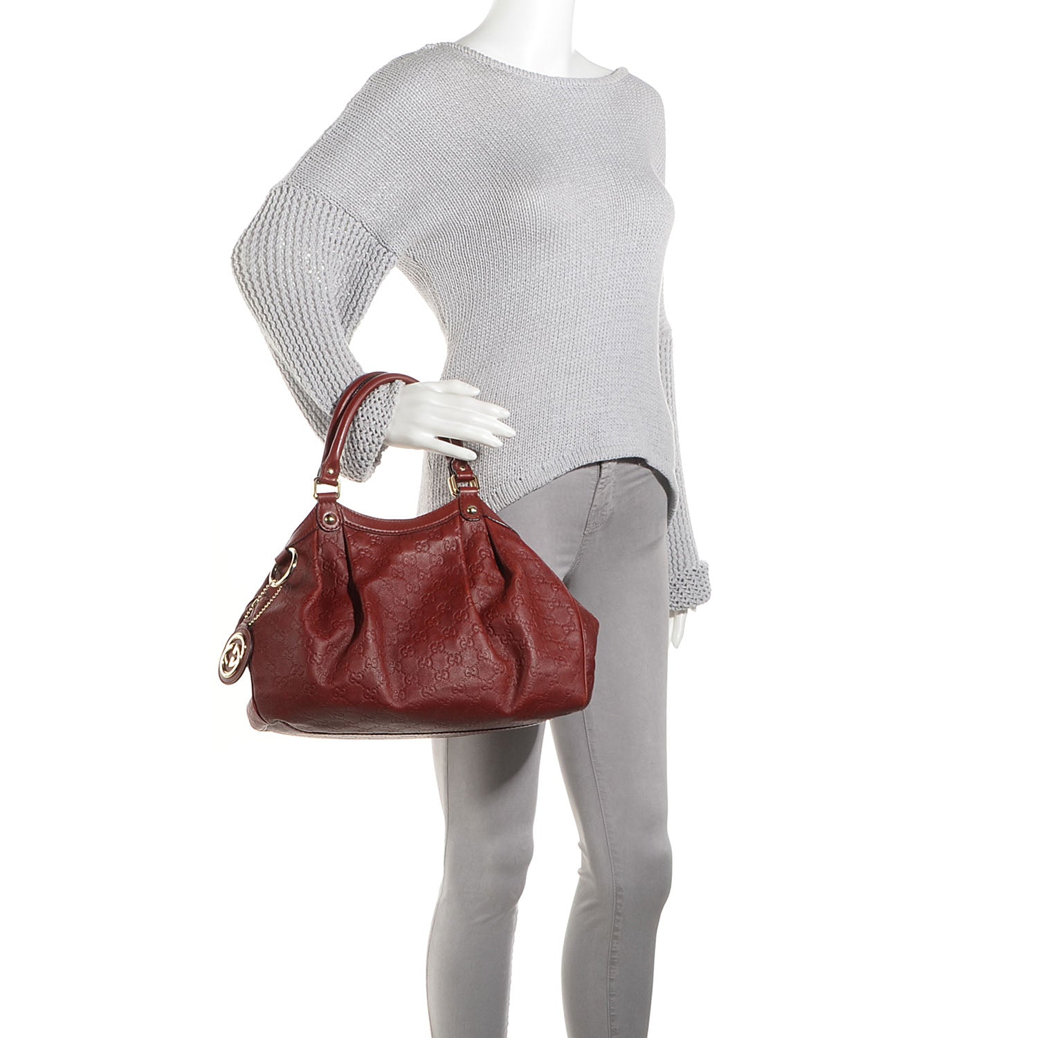 Gucci Guccissima Medium Sukey Tote Raspberry Candy 2 of 8