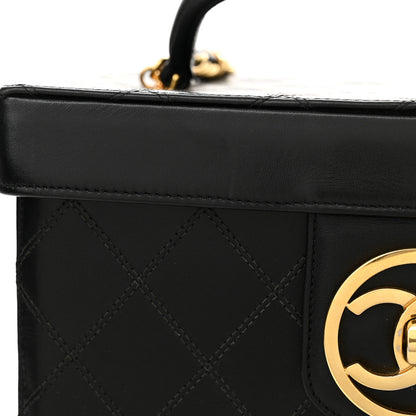 Chanel Calfskin Stitch Vanity Case Black 15 of 15