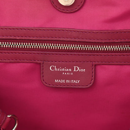 Christian Dior Coated Canvas Cannage Medium Panarea Tote Raspberry 6 of 8