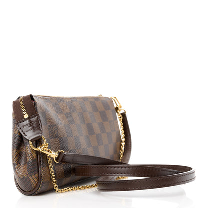 Louis Vuitton Damier Ebene Eva Clutch 2 of 9