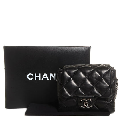 Chanel Lambskin Quilted Mini Chanel 3 Flap Black 9 of 9