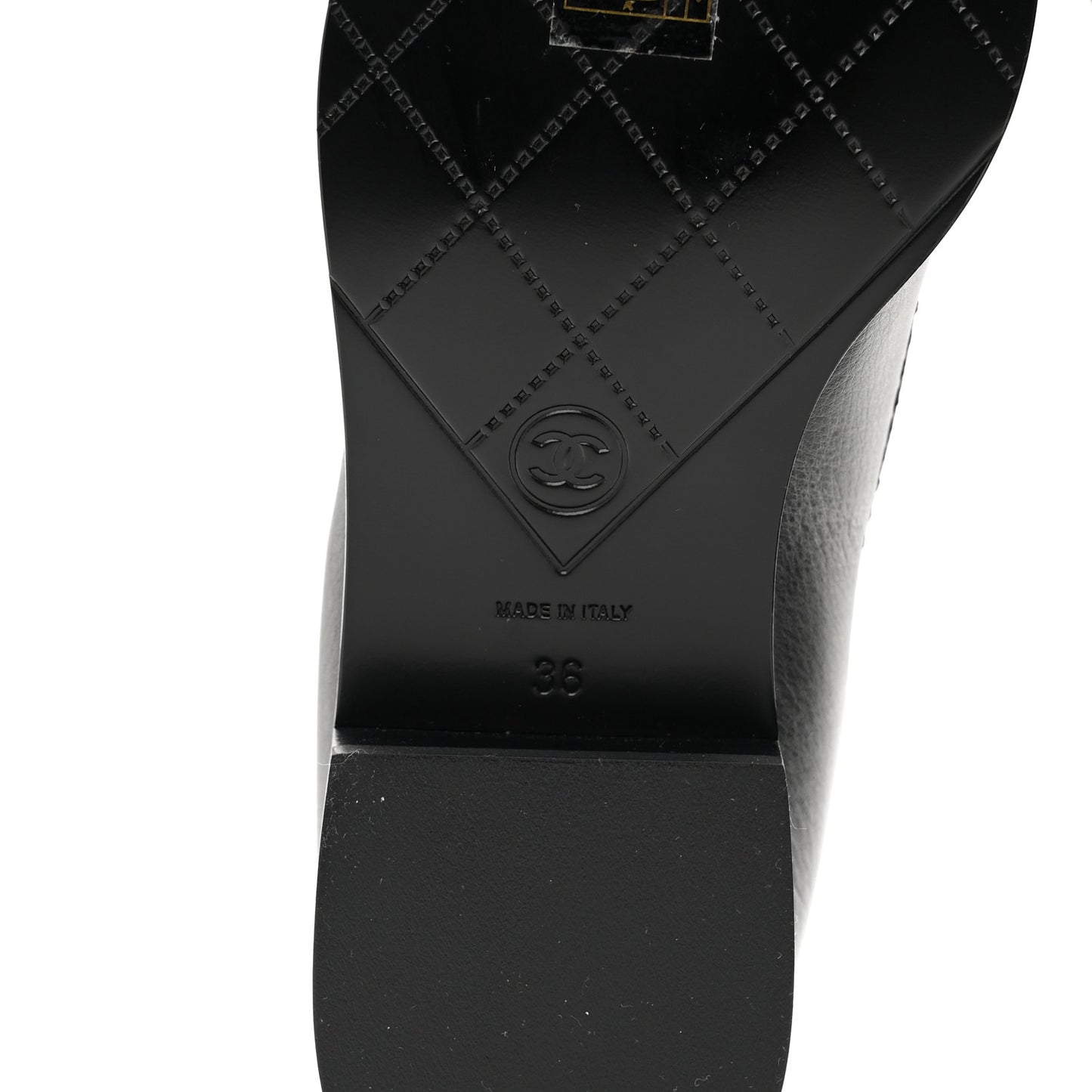 Calfskin CC Mocassin Loafers 36 Brown Black