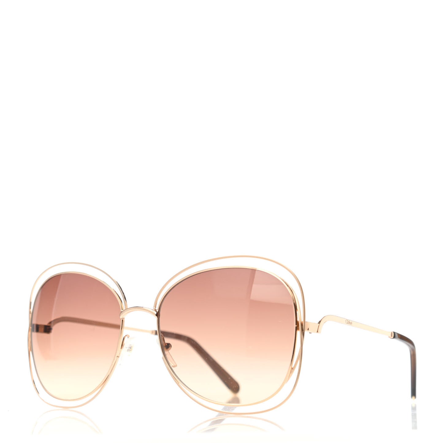 Oversized Round Carlina Sunglasses CE119S Gold