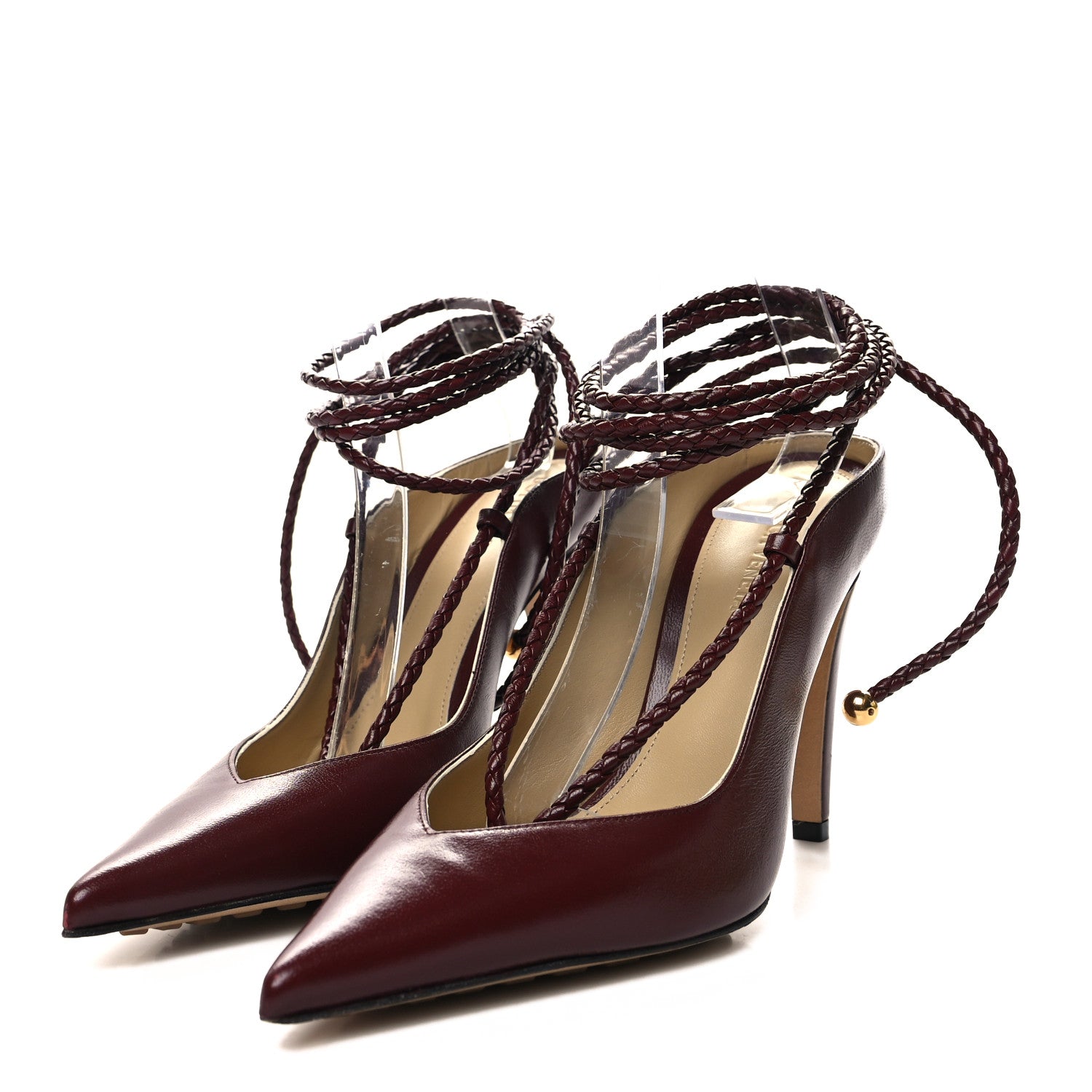 Bottega Veneta Nappa Spritz Pumps 36.5 Cherry 3 of 7