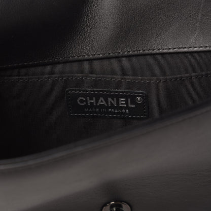 Chanel Calfskin Quilted Boy Clutch With Removable Chain So Black 8 of 11