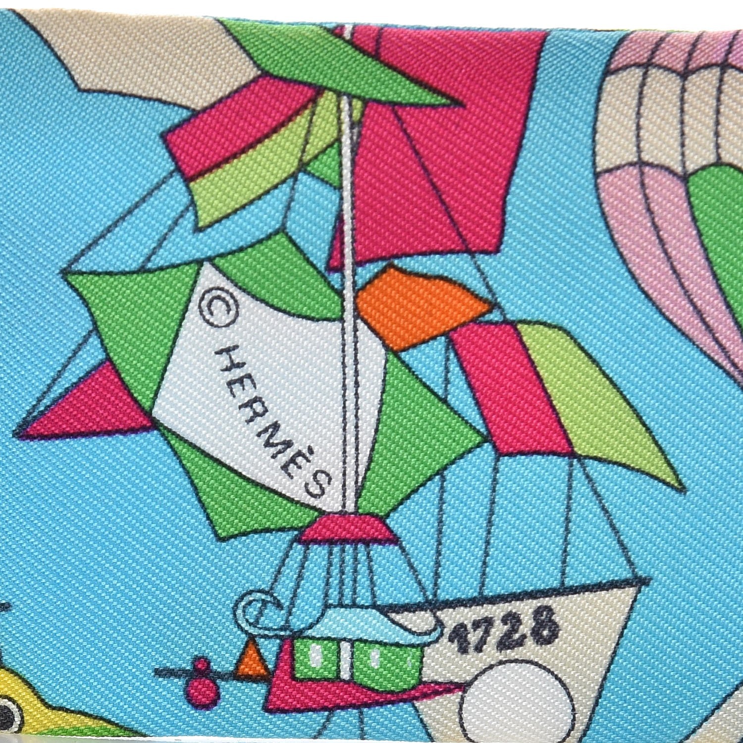 Hermes Silk Les Folies Du Ciel Twilly 4 of 5