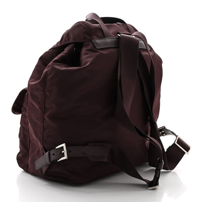 Prada Tessuto Nylon Saffiano Vela Medium Backpack Bordeaux 3 of 11