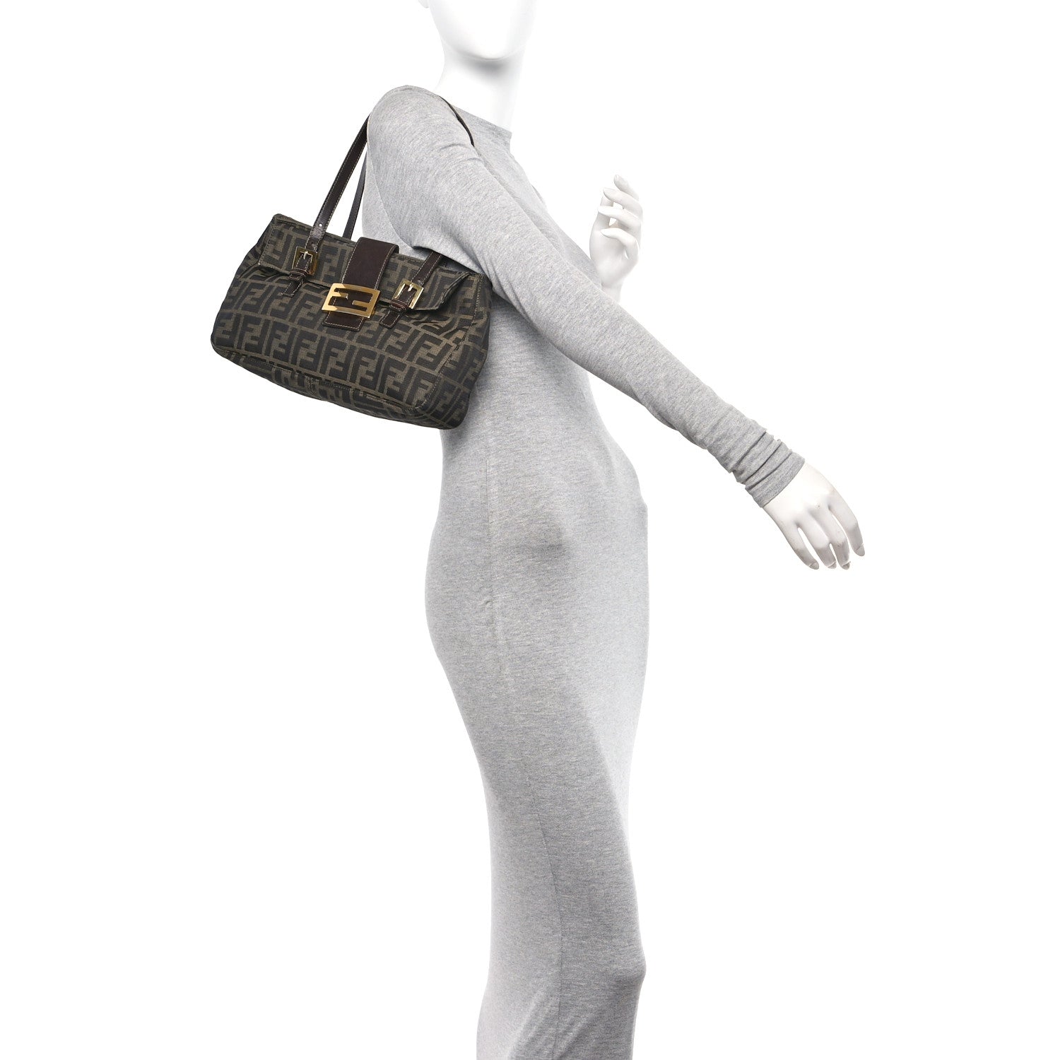 Fendi Zucca Small Handbag Tobacco 2 of 14