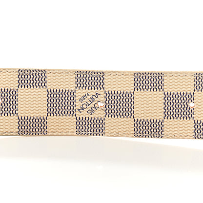 Louis Vuitton Damier Azur LV Initiales Belt 90 36 9 of 9