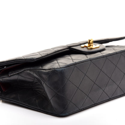 Chanel Lambskin Quilted Medium Double Flap Black 6 of 10