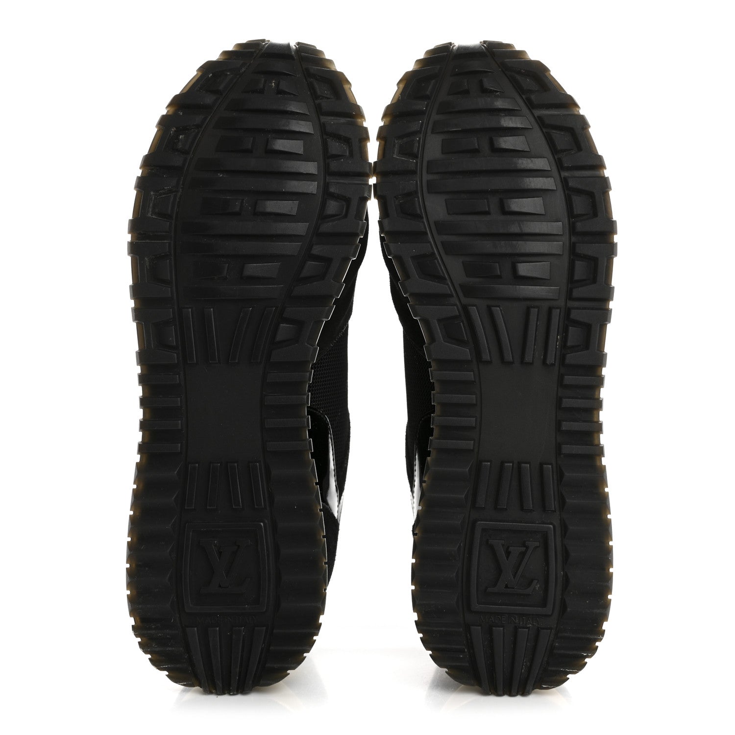 Louis Vuitton Suede Monogram Run Away Sneakers 38 Black 6 of 9